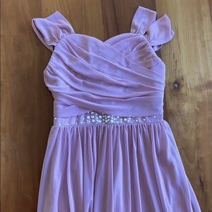 Pink sheer dress